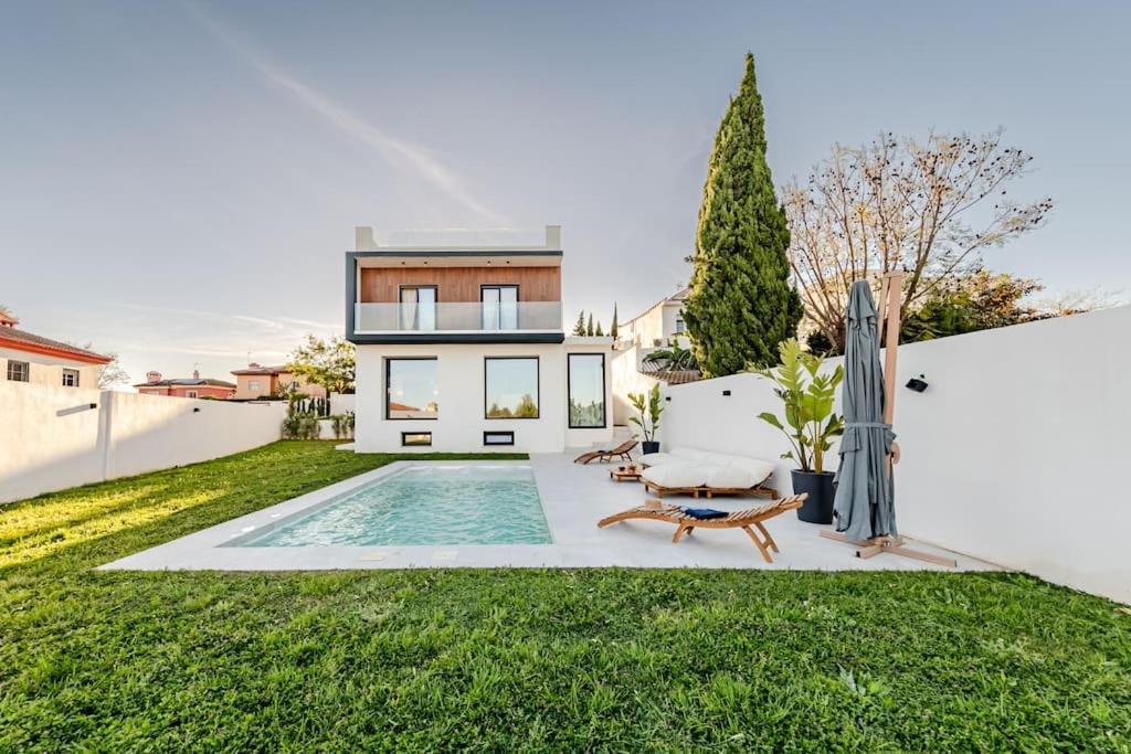 Villa Con Piscina Privada Gelves Εξωτερικό φωτογραφία
